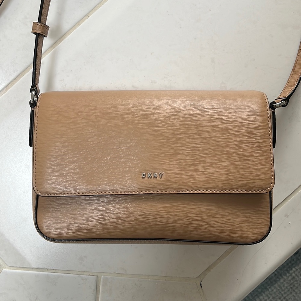 Tan cross body bag